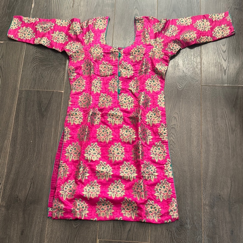 Vibrant Pink Floral Dress